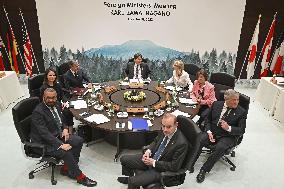 CORRECTED: G-7 foreign ministers' meeting