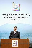 G-7 foreign ministers' meeting