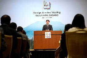 JAPAN-KARUIZAWA-G7-FOREIGN MINISTERS' MEETING-PRESS CONFERENCE