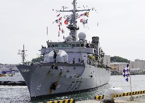 French Navy ship visits Yokosuka