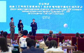 CHINA-BEIJING-TIANGONG-ASTRONAUTS-SCO-INTERACTION (CN)