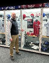 Baseball gear at Hall of Fame museum