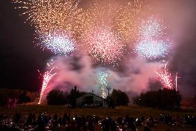 JAPAN-YAMANASHI-MOUNT FUJI-FIREWORKS SHOW