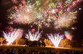 JAPAN-YAMANASHI-MOUNT FUJI-FIREWORKS SHOW