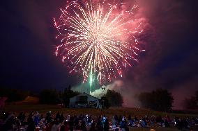 JAPAN-YAMANASHI-MOUNT FUJI-FIREWORKS SHOW