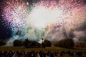 JAPAN-YAMANASHI-MOUNT FUJI-FIREWORKS SHOW