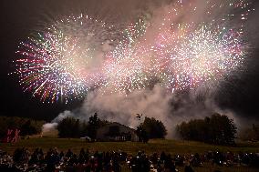 JAPAN-YAMANASHI-MOUNT FUJI-FIREWORKS SHOW