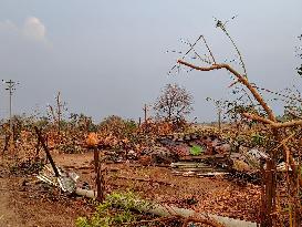 MYANMAR-NAY PYI TAW-WEATHER-TORNADO