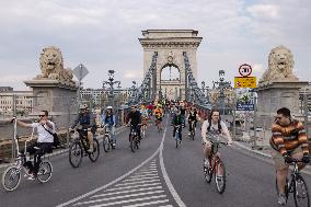 HUNGARY-BUDAPEST-BIKE PARADE