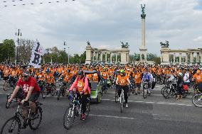 HUNGARY-BUDAPEST-BIKE PARADE