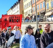 SWEDEN-STOCKHOLM-NATO-PROTESTS