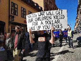 SWEDEN-STOCKHOLM-NATO-PROTESTS