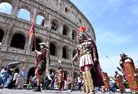 ITALY-ROME-FOUNDATION-PARADE