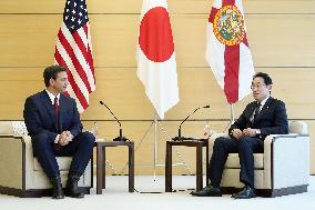 Japan PM Kishida meets Florida Gov. DeSantis