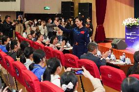 CHINA-ANHUI-HEFEI-SPACE DAY-SCIENCE POPULARIZATION LECTURE-ASTRONAUT (CN)