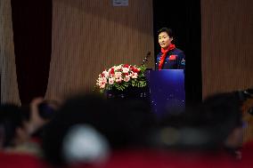 CHINA-ANHUI-HEFEI-SPACE DAY-SCIENCE POPULARIZATION LECTURE-ASTRONAUT (CN)