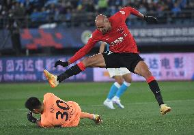 (SP)CHINA-DALIAN-FOOTBALL-CSL-DALIAN PRO VS CHENGDU RONGCHENG (CN)
