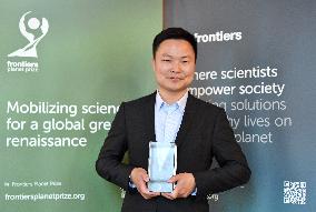 SWITZERLAND-MONTREUX-CHINESE SCIENTIST-PRIZE-GLOBAL SUSTAINABILITY COMPETITION