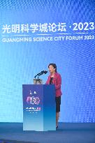 CHINA-SHENZHEN-GUANGMING SCIENCE CITY FORUM (CN)