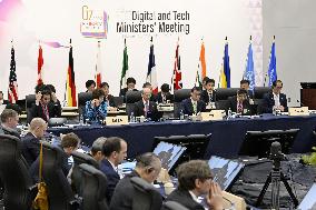 G7 digital ministers meeting in Gunma.