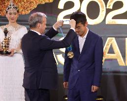 (SP)KAZAKHSTAN-ASTANA-CHESS-WORLD CHESS CHAMPIONSHIP-AWARDING CEREMONY