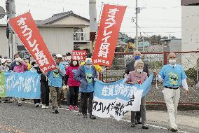 Protest against Osprey deployment in Saga