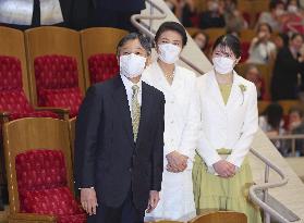 Japan emperor attends Vienna Boys Choir concert