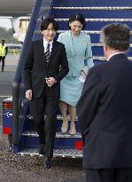 Japan crown prince arrives in London to attend king's coronation