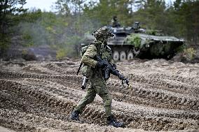 Finnish Army mechanized exercise Arrow 23