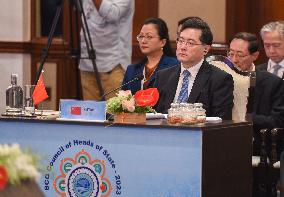 INDIA-GOA-CHINA-QIN GANG-SCO FOREIGN MINISTERS' MEETING