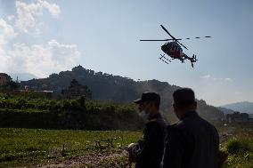 NEPAL-LALITPUR-HELICOPTER CRASH-INJURED-TRANSFER