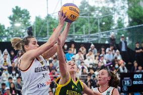 (SP)CHINA-WUHAN-3X3 BASKETBALL-FIBA WOMEN'S SERIES-AUSTRALIA VS GERMANY (CN)