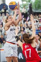 (SP)CHINA-WUHAN-3X3 BASKETBALL-FIBA WOMEN'S SERIES-GERMANY VS JAPAN (CN)