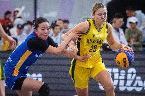 (SP)CHINA-WUHAN-3X3 BASKETBALL-FIBA WOMEN'S SERIES-MONGOLIA VS AUSTRALIA (CN)