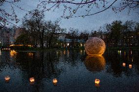 RUSSIA-ST. PETERSBURG-DREAMFEST WATER LANTERN FESTIVAL