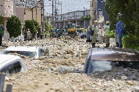 Aftermath of heavy rain in western Japan