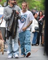 Justin Bieber out in New York