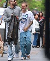 Justin Bieber out in New York