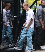 Justin Bieber out in New York