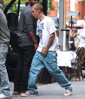 Justin Bieber out in New York