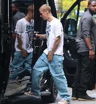 Justin Bieber out in New York