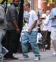 Justin Bieber out in New York