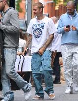 Justin Bieber out in New York