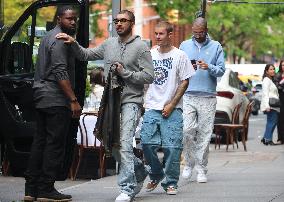 Justin Bieber out in New York