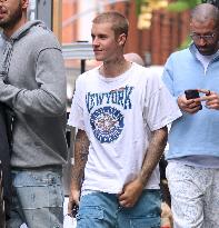 Justin Bieber out in New York