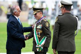 Ceremony for New Colombian Police Director William Rene Salamanca