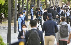 Security tightened in Hiroshima ahead of G-7 summit