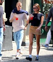 Justin Bieber and Hailey Bieber shopping in New York