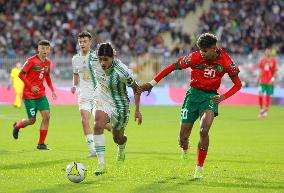 (SP)ALGERIA-CONSTANTINE-FOOTBALL-U17 AFRICA CUP OF NATIONS-QUARTERFINAL-MOROCCO VS ALGERIA