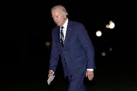 Joe Biden returns from New York - Washington